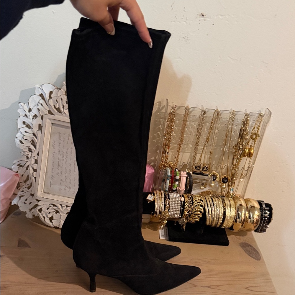 Stuart Weitzman Black below the Knee fitted Boots
